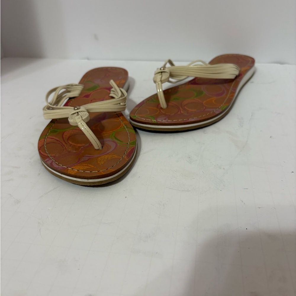Coach brand flip-flop sandals